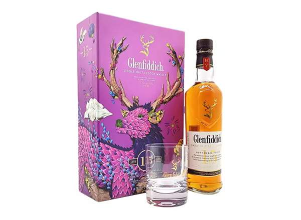 广州收购格兰菲迪15年威士忌福鹿礼盒装Glenfiddich苏格兰威士忌700ml上门回收