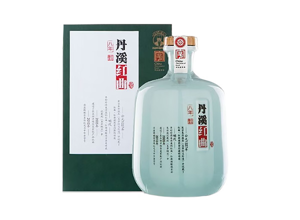 广州丹溪黄酒回收丹溪8年红曲黄酒750mL 2瓶礼盒装