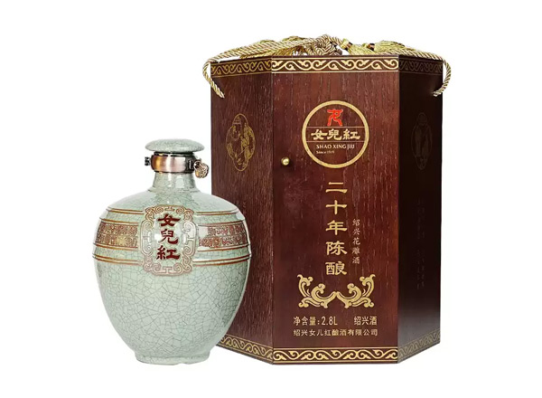 广州女儿红绍兴黄酒回收女儿红二十年陈酿20年花雕酒2.8L坛装礼盒