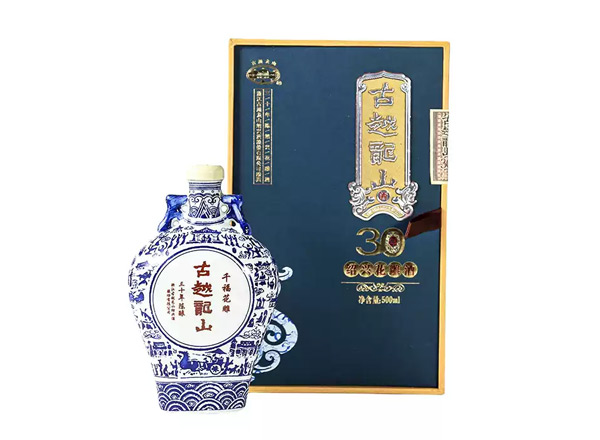 广州黄酒回收古越龙山黄酒千福花雕三十年陈酿绍兴花雕酒500ml礼盒装行情价格