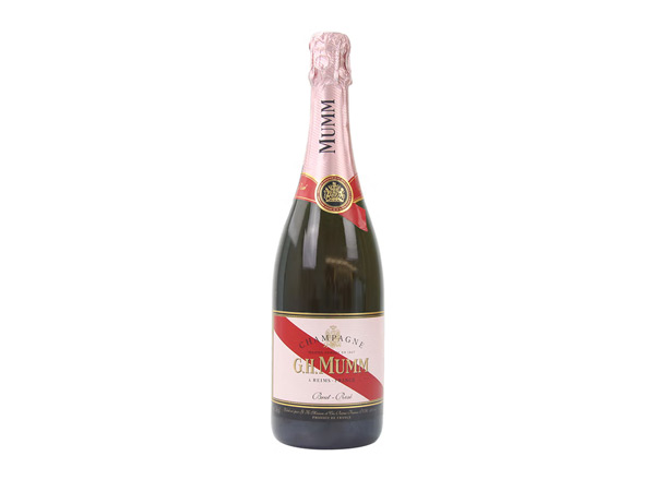 广州回收​玛姆红带香槟老款桃红玫瑰粉红玛姆香槟酒G.H. Mumm Brut Rose行情价格